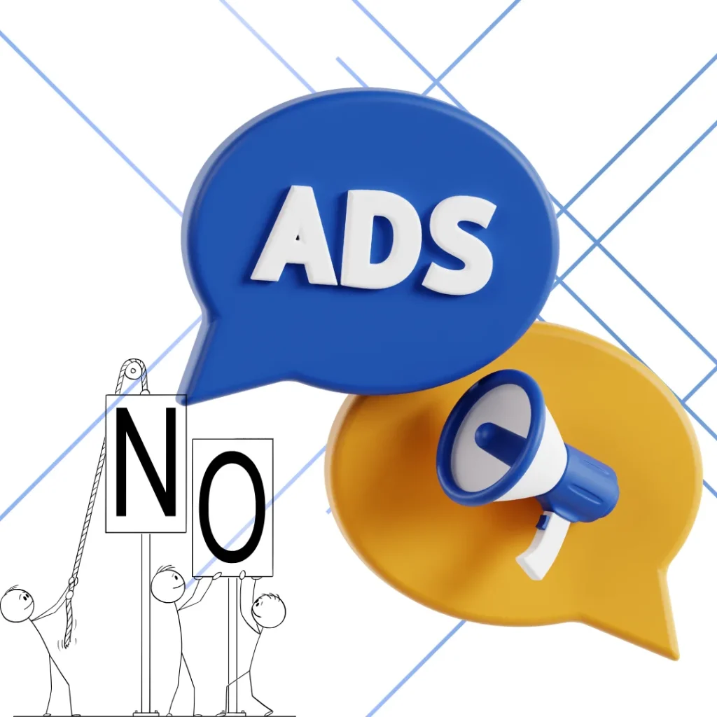 Ad-Free Experience layout