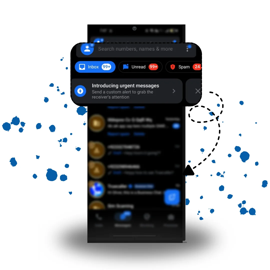 Spam Text Filtering layout