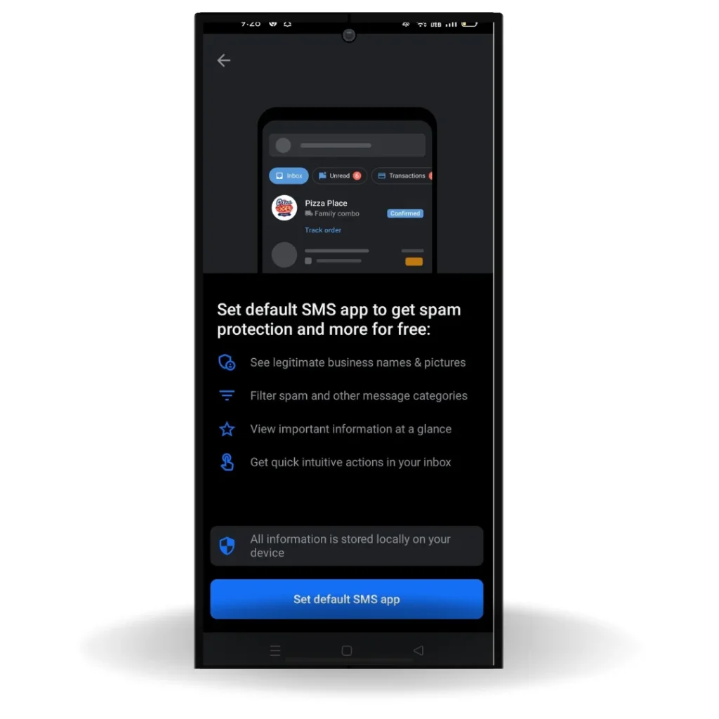 truecaller main page gallery layout
