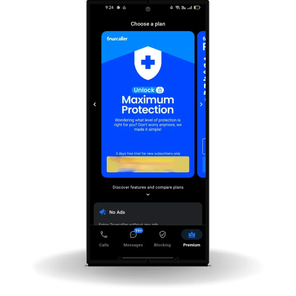 truecaller main page gallery layout 2