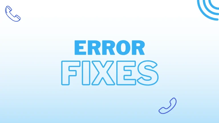 error fixes